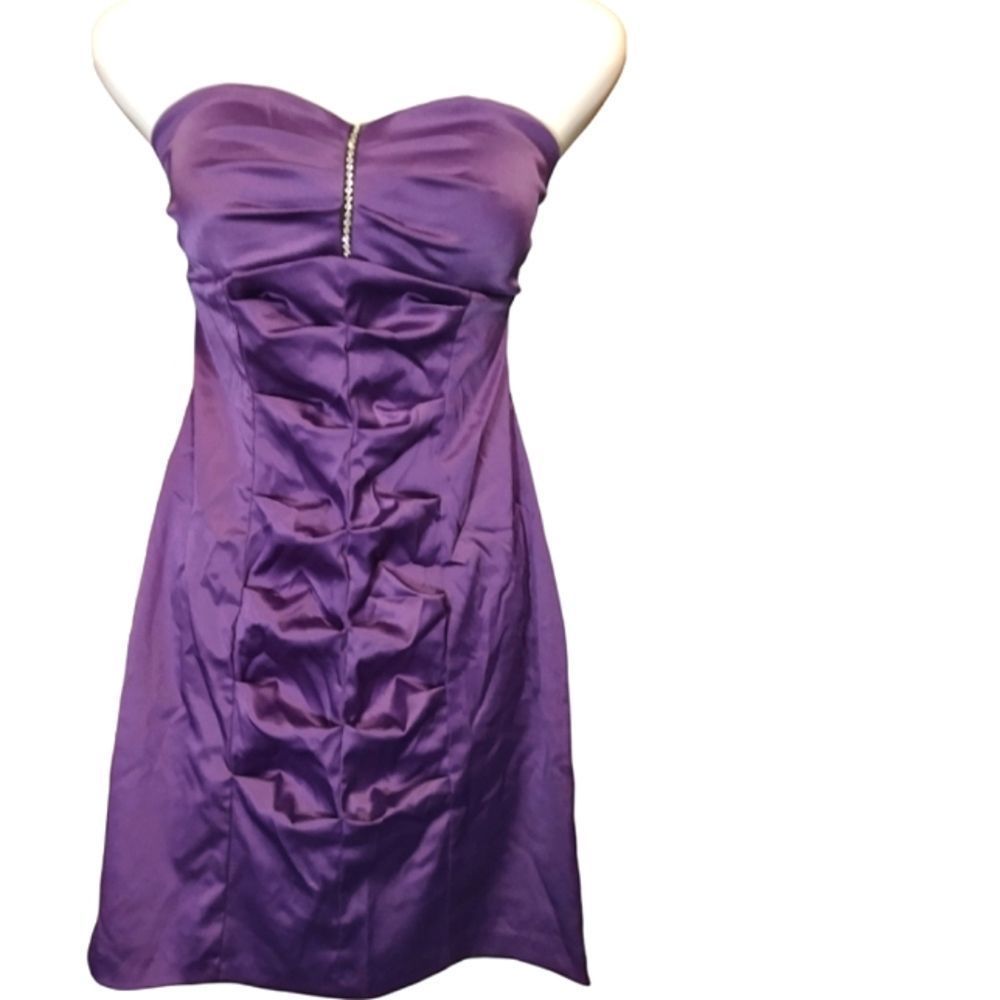 YNES Strapless Sweetheart Formal Evening Cocktail Party Dress LARGE